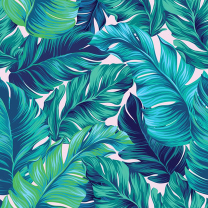 Square Canvas Vector Tropical Palm Leaves View High Quality Print 100% Australian Made