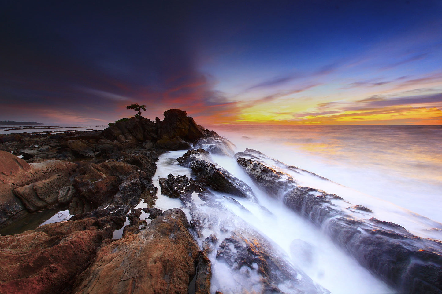 Stunning Beach Sunset View Photograph Print 100% Australian Made