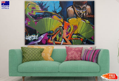 Colorful Graffiti Wall Art Photograph Print 100% Australian Made