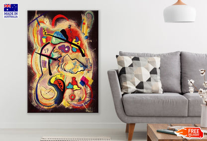 Colorful Abstract Shapes Design Print 100% Australian Made