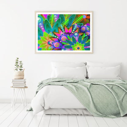 Colorful Floral Pattern Design Home Decor Premium Quality Poster Print Choose Your Sizes