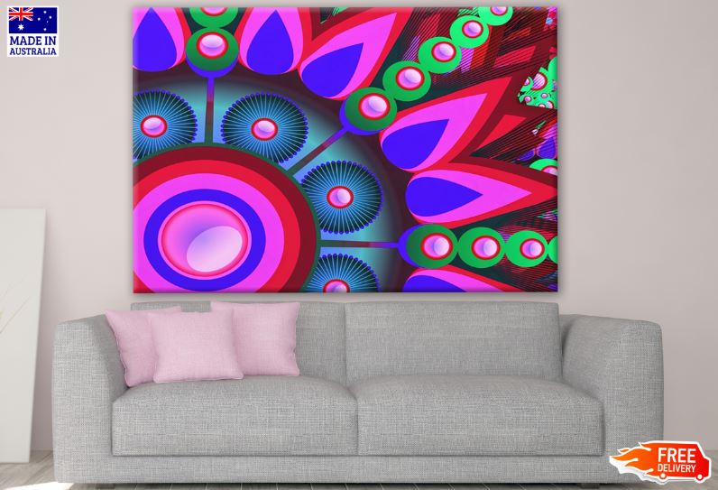 Colorful Abstract Design Print 100% Australian Made