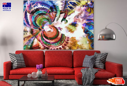 Colorful Abstract Design Print 100% Australian Made