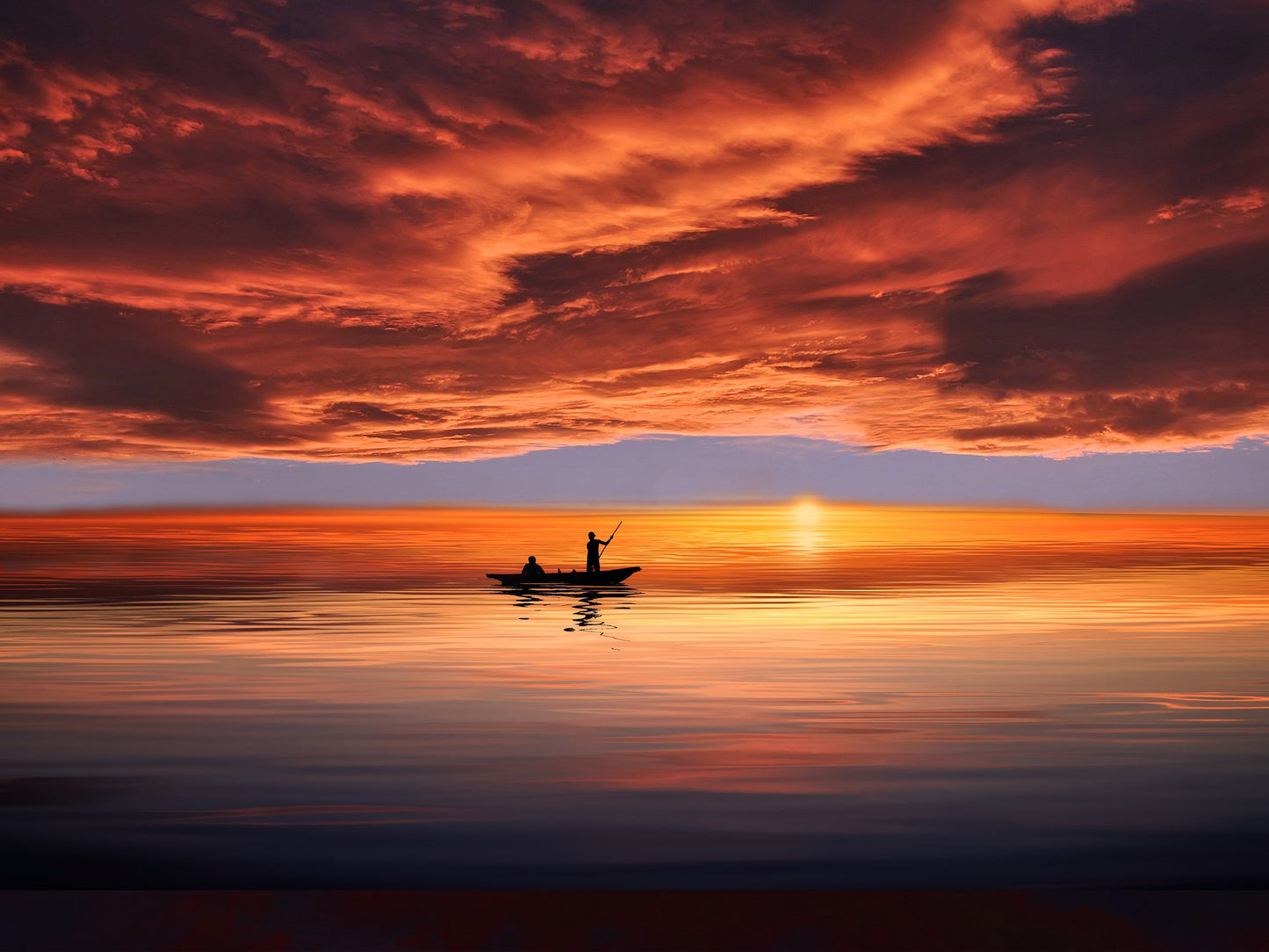 Fishing Boat on a Stunning Beach Sunset Photograph Print 100% Australian Made