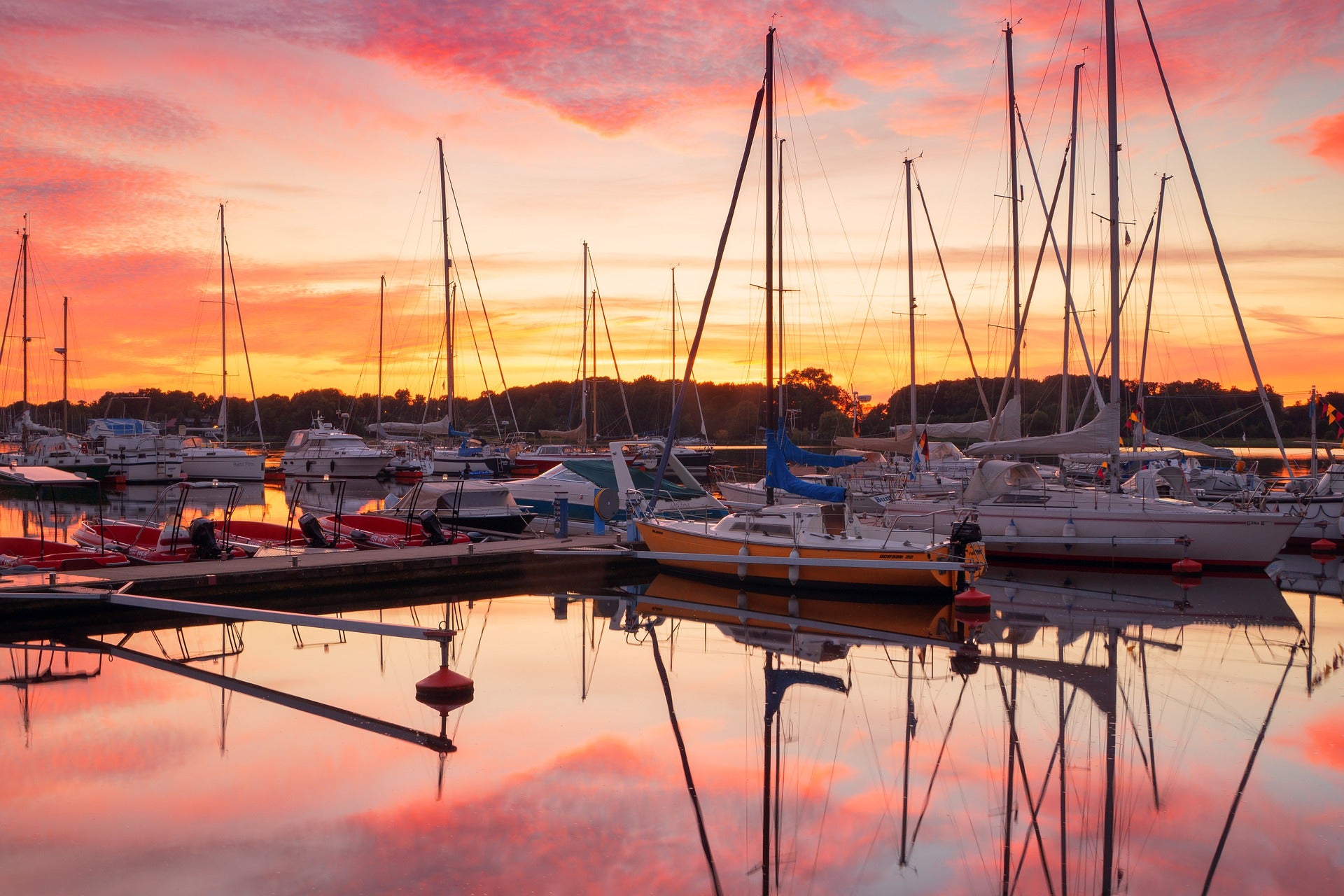 Boats on Bay at Sunset Photograph Print 100% Australian Made