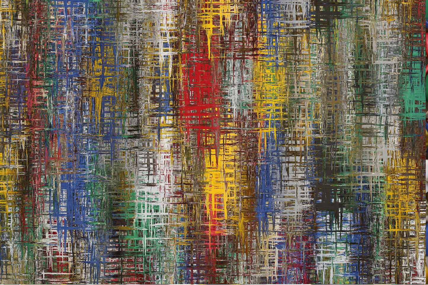 Colourful line Abstract Painting Print 100% Australian Made