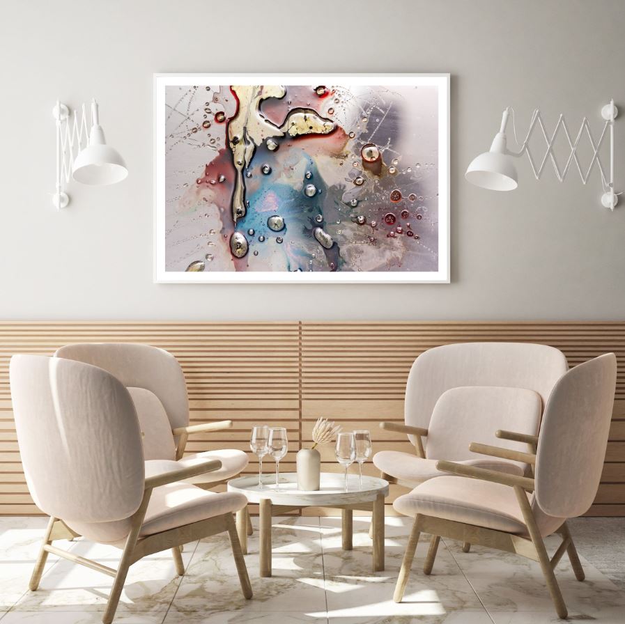 Water & Colors Abstract Design Home Decor Premium Quality Poster Print Choose Your Sizes