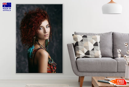 Beautiful Girl Portrait View Print 100% Australian Made