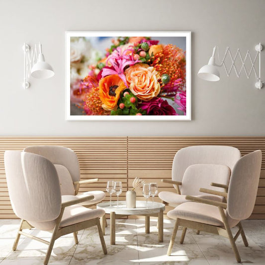 Colorful Flower Bouquet Closeup Home Decor Premium Quality Poster Print Choose Your Sizes