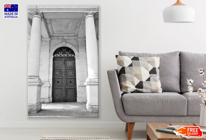 Building Door B&W Photograph Print 100% Australian Made