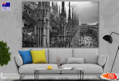 Duomo di Milano in Italy B&W Photograph Print 100% Australian Made