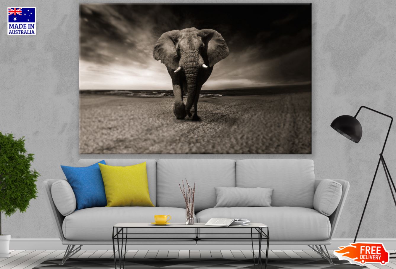 Elephant Closeup Photograph Print 100% Australian Made