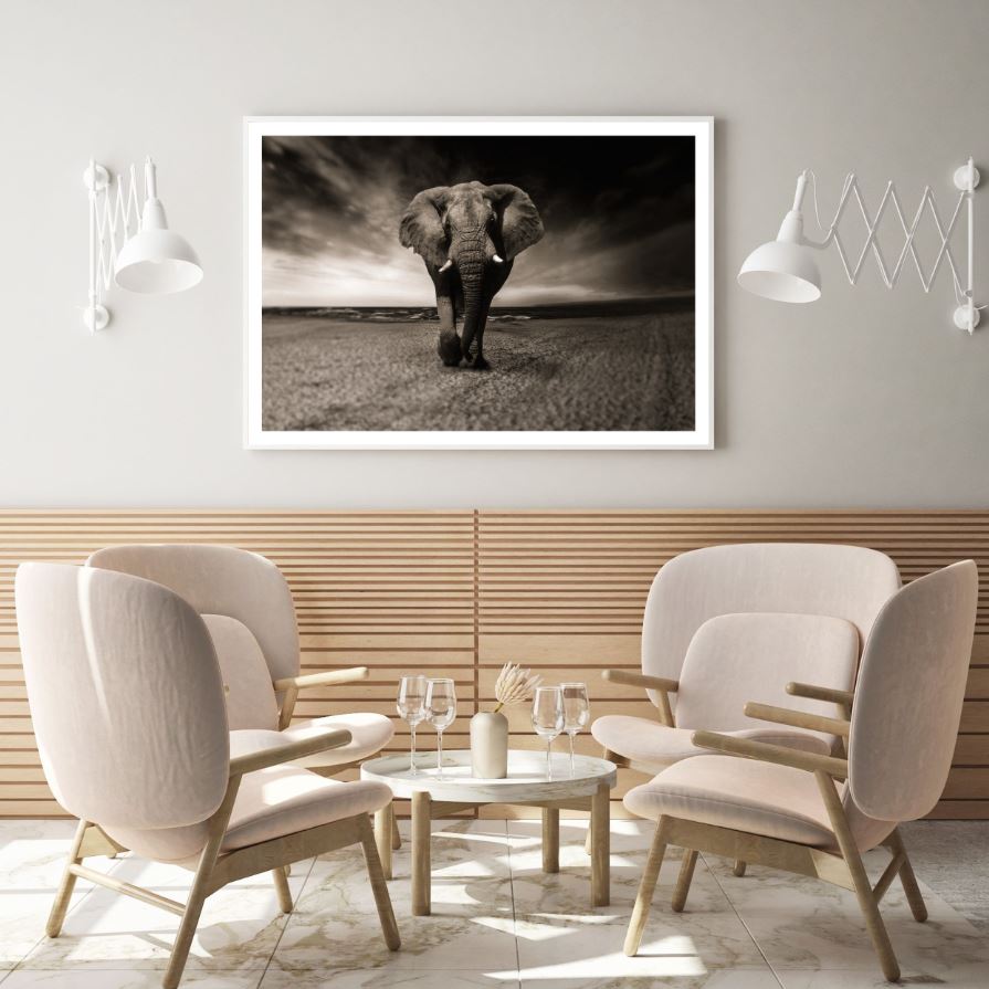 Elephant Closeup Photograph Home Decor Premium Quality Poster Print Choose Your Sizes
