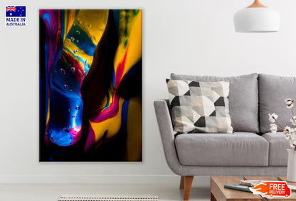 Colorful Abstract Oil Painting Design Print 100% Australian Made