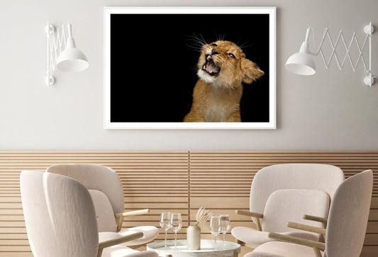 Lion Cub Portrait Photograph Home Decor Premium Quality Poster Print Choose Your Sizes