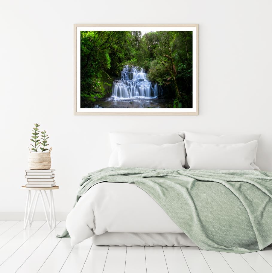Waterfall Scenery Photograph Home Decor Premium Quality Poster Print Choose Your Sizes