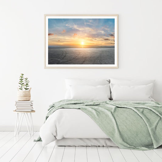 Sea Sunset Scenery Photograph Home Decor Premium Quality Poster Print Choose Your Sizes