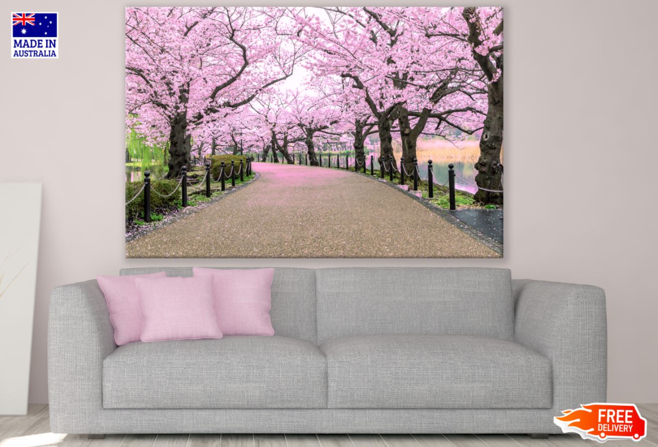 Blossom Trees Along the Road Print 100% Australian Made