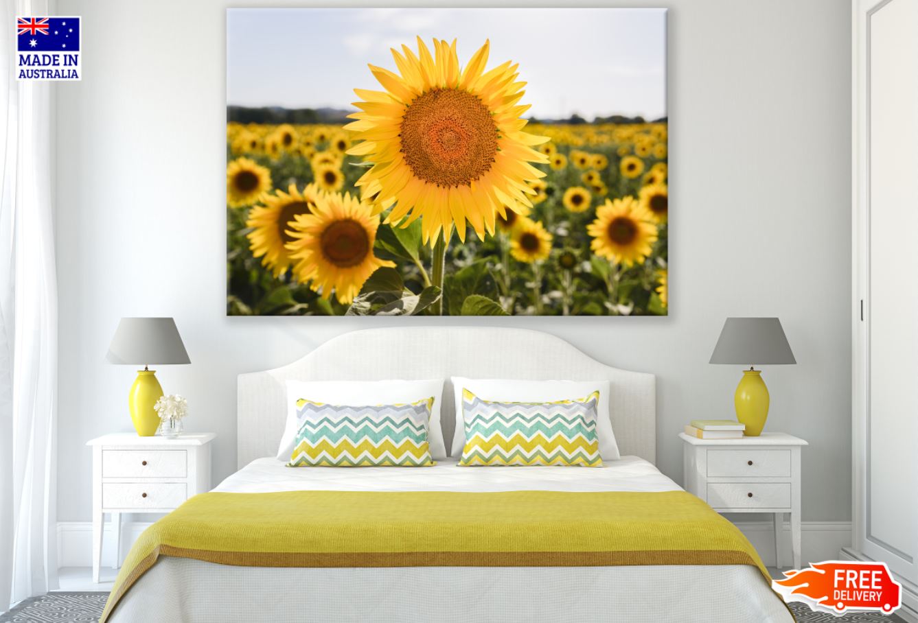 Sunflower Closeup Photograph Print 100% Australian Made