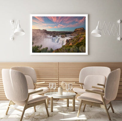 Waterfall Scenery Photograph Home Decor Premium Quality Poster Print Choose Your Sizes