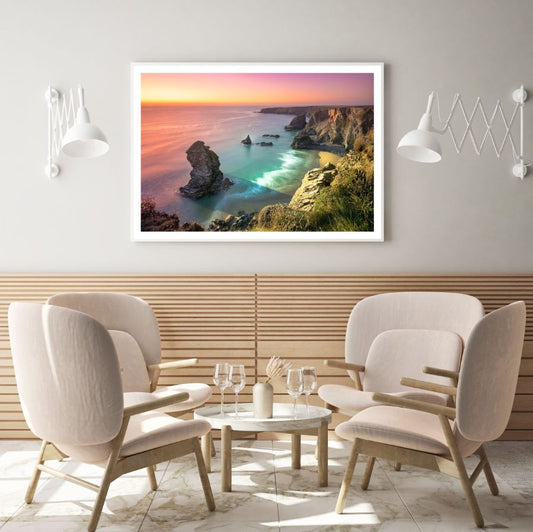 Sea Sunset Scenery Photograph Home Decor Premium Quality Poster Print Choose Your Sizes