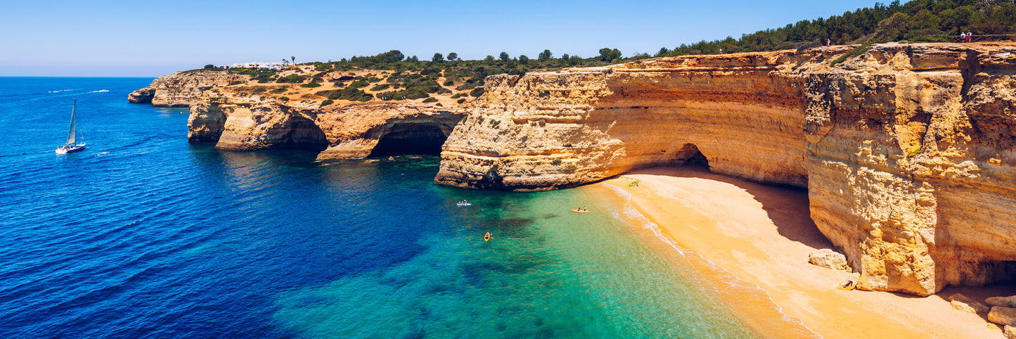 Panoramic Canvas Sea Scenery View High Quality 100% Australian Made Wall Canvas Print Ready to Hang