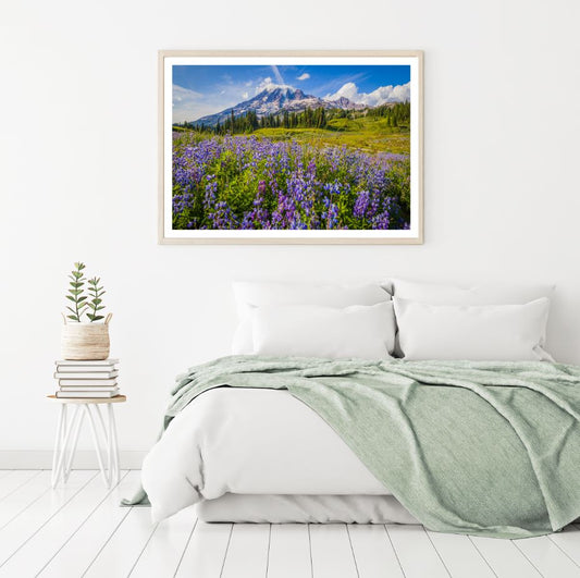 Flower Field Scenery Photograph Home Decor Premium Quality Poster Print Choose Your Sizes