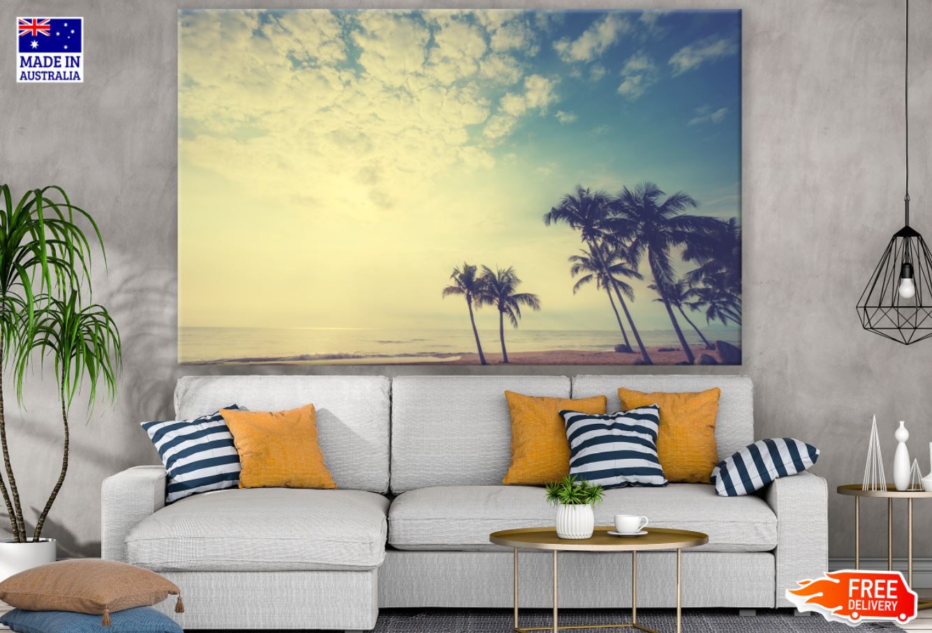 Palm Trees & Sea Photograph Print 100% Australian Made