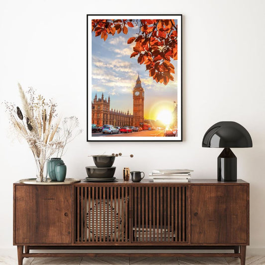 London City Sunset Photograph Home Decor Premium Quality Poster Print Choose Your Sizes