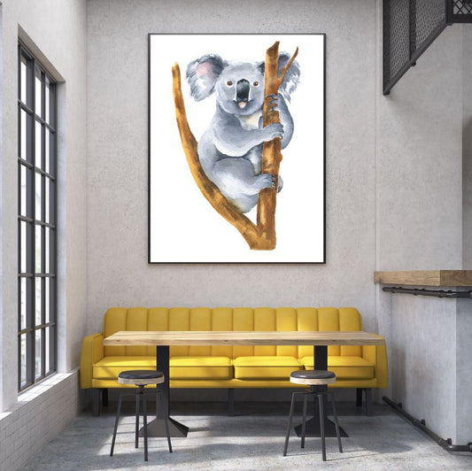 Koala Bear Watercolor Painting Home Decor Premium Quality Poster Print Choose Your Sizes