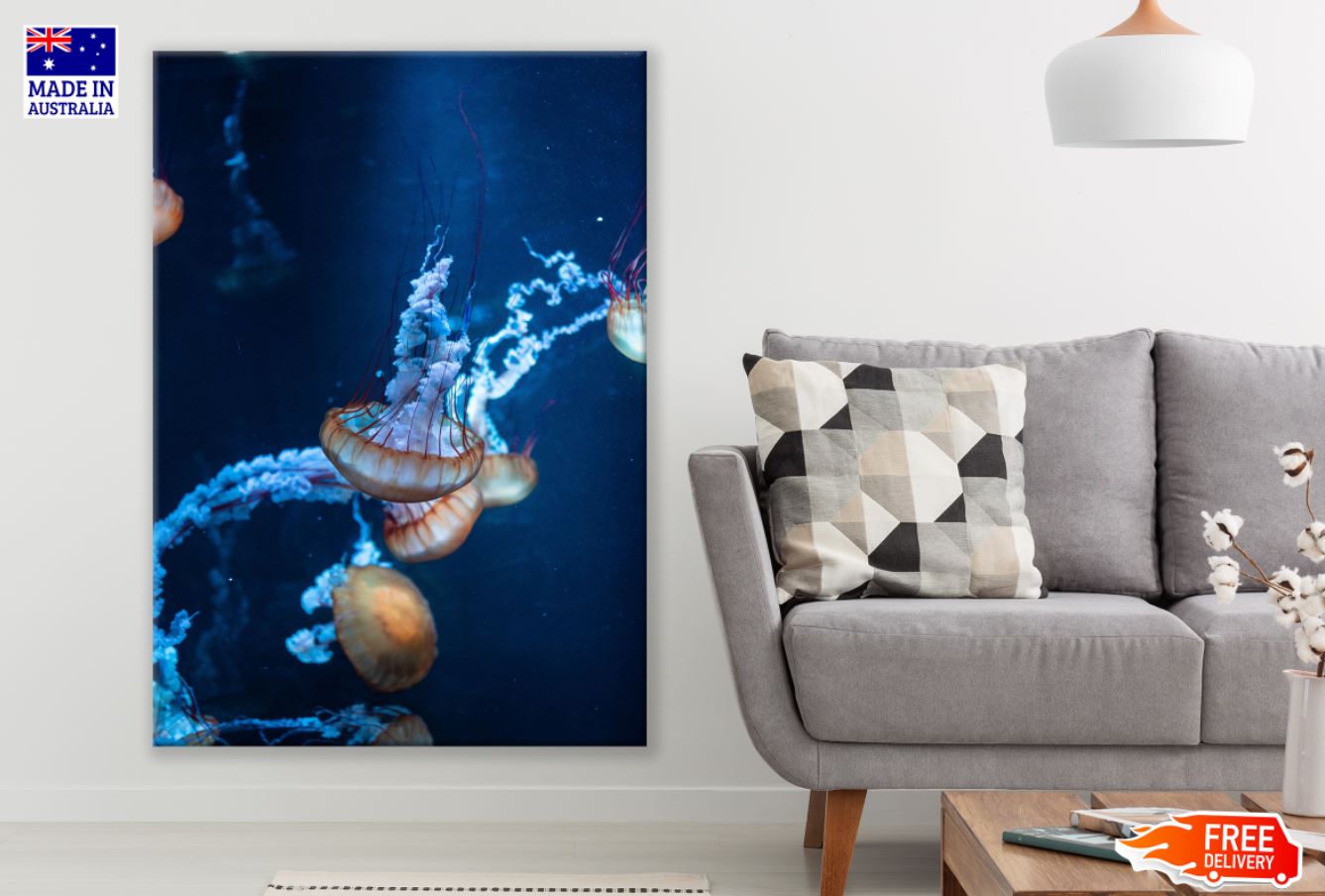 Jelly Fish Underwater Photograph Print 100% Australian Made