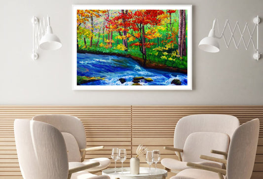 Colorful Forest Oil Painting Home Decor Premium Quality Poster Print Choose Your Sizes