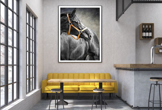 Horse Portrait Watercolor Paint Home Decor Premium Quality Poster Print Choose Your Sizes