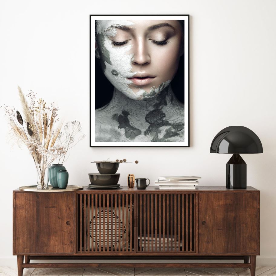 Girl Face with Makeup Photograph Home Decor Premium Quality Poster Print Choose Your Sizes