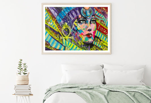 Colorful Girl Face Painting Home Decor Premium Quality Poster Print Choose Your Sizes