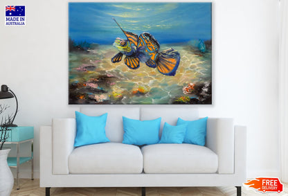 Colorful Fish Oil Painting Print 100% Australian Made