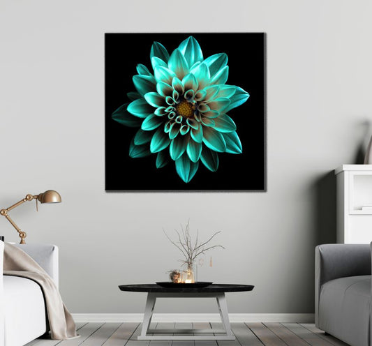 Square Canvas Colorful Flowers Macro View High Quality Print 100% Australian Made