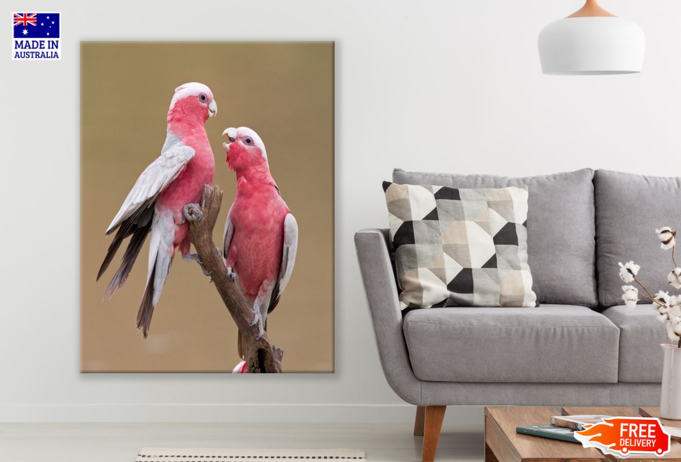 Love Birds on A Tree Photograph Print 100% Australian Made