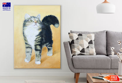 Cat Watercolor Painting Print 100% Australian Made