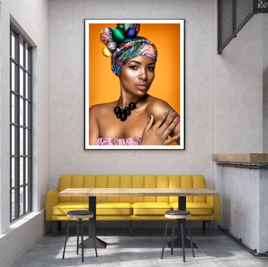 African Girl Portrait Photograph Home Decor Premium Quality Poster Print Choose Your Sizes