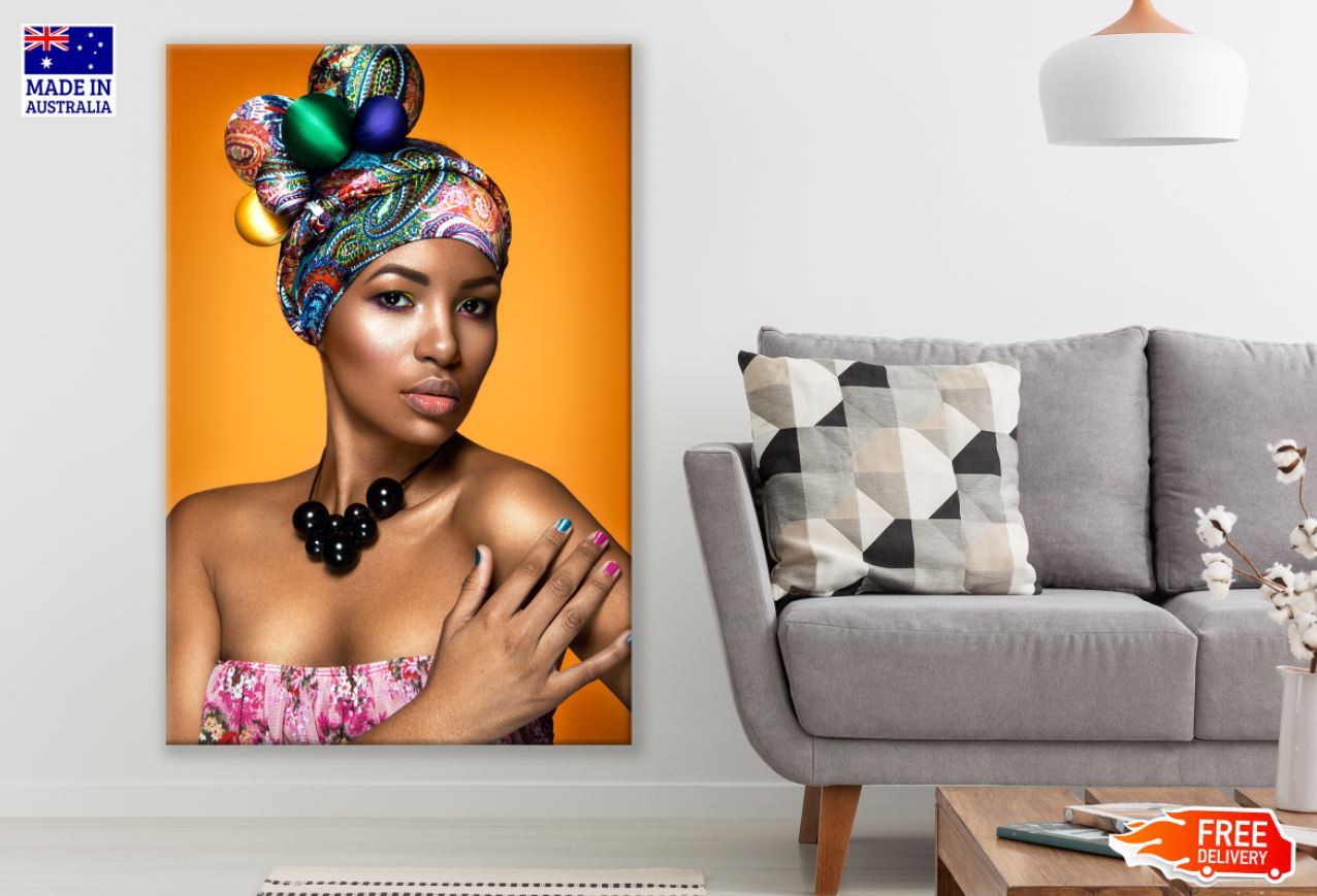 African Girl Portrait Photograph Print 100% Australian Made