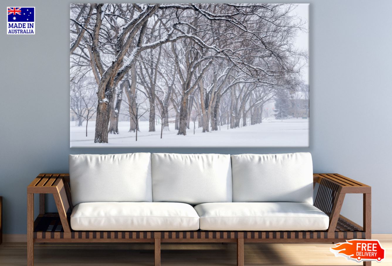 Snow Covered Trees Photograph Print 100% Australian Made