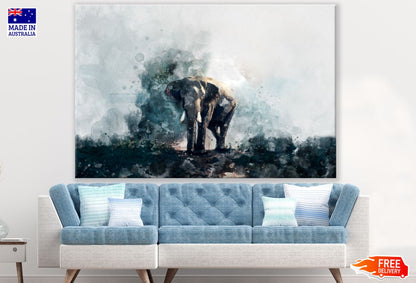 Elephant Watercolor Painting Print 100% Australian Made