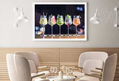 Gin & Tonic Garnishes Photograph Home Decor Premium Quality Poster Print Choose Your Sizes