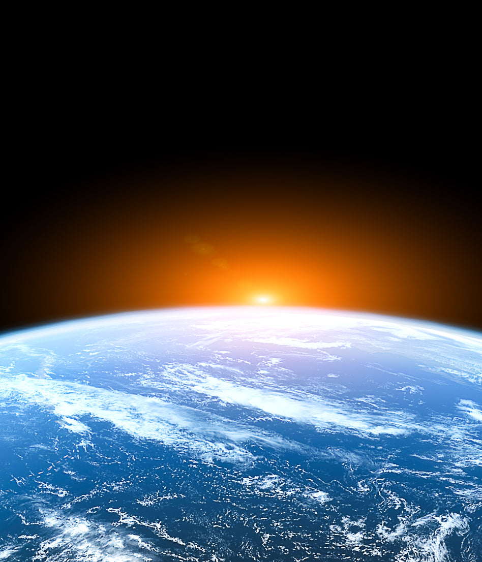 Sunset Over Earth Space View Home Decor Premium Quality Poster Print Choose Your Sizes