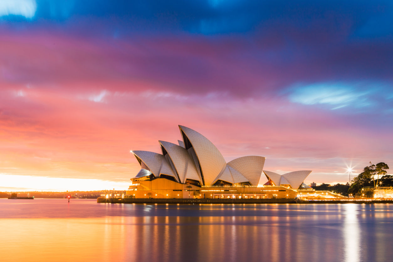 Opera House in Sydney Sunset View Print 100% Australian Made