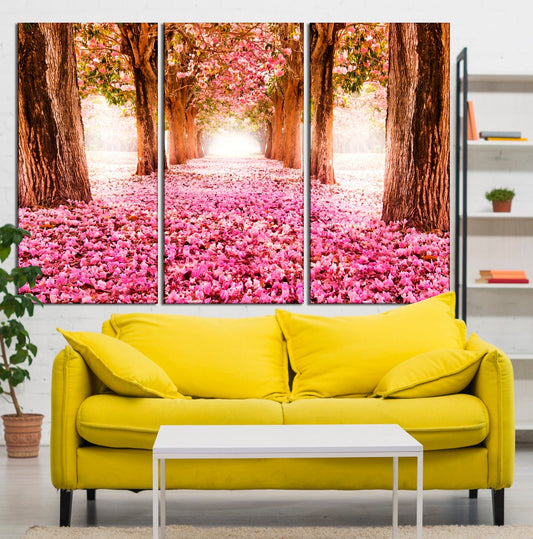 Pink Trees High Quality print 100% Australian made wall Canvas ready to hang