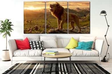 Lion High Quality print 100% Australian made wall Canvas ready to hang