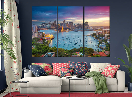Sydney high quality print 100% Australian made wall Canvas ready to hang