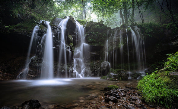 Waterfall in Deep Forest Photograph Print 100% Australian Made